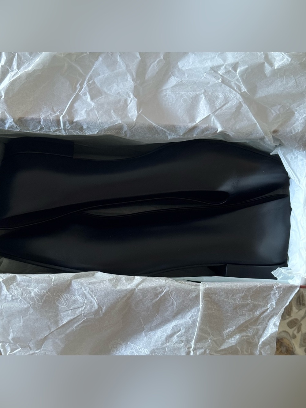 NWT Loro Piana Rebecca Black Pointed-Toe Leather Flats Size EU40 - Picture 3 of 5